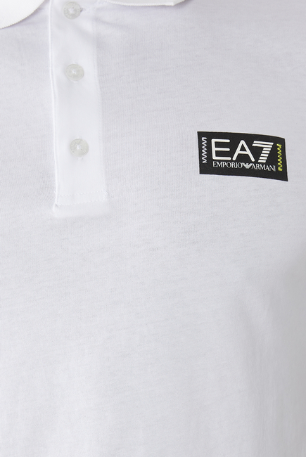 EA7 Logo Tape Polo T-Shirt